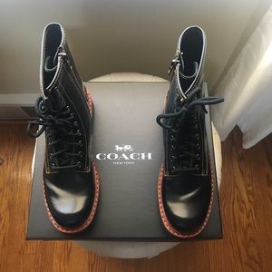 Black Coach Hiker Boot